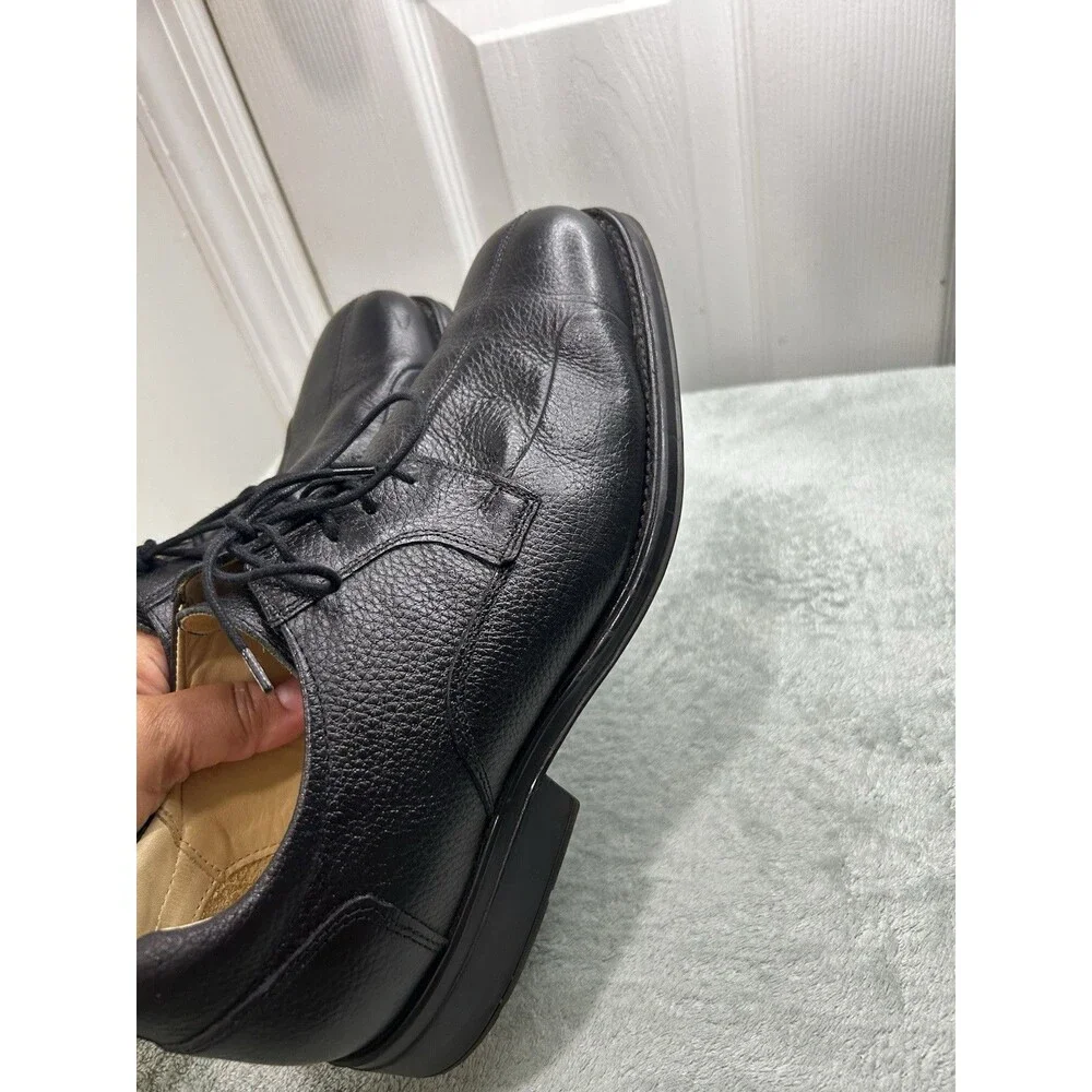 Belvedere Studio Bay Bridge Black Leather Lace-Up Oxford Dress Shoes 11 EEE